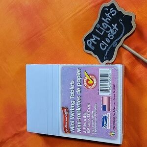 Tree House Paper Solutions New Set of 5 Writing Tablets Pale Blue Lined 3.5x5